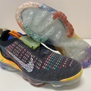 Women's 12 Nike Air Vapormax Flyknit Iron Grey White-Multi NIB (no lid)